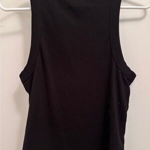 Old Navy Black Snug Crop Tank Top